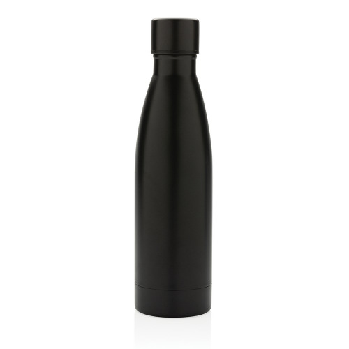 Butelka termiczna 500 ml, stal nierdzewna z recyklingu Czarny P433.271 (1)