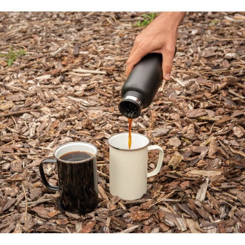 Emaliowany kubek XL 680 ml w stylu vintage Biały P432.373 (5)