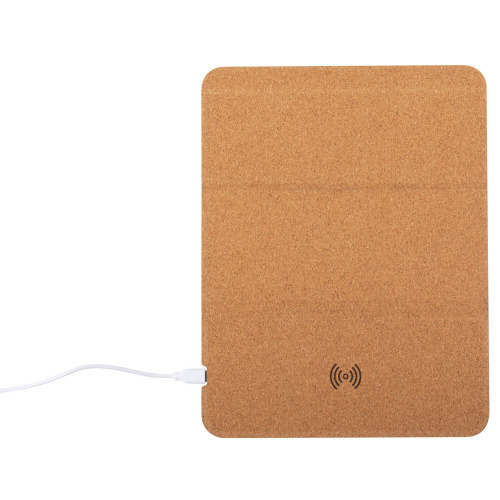 Korkowa podkładka pod mysz, ładowarka bezprzewodowa 5W, stojak na telefon Neutralny V0388-00 (7)
