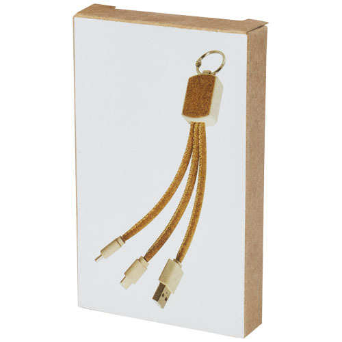 Bates słoma pszeniczna i korek, kabel do ładowarki 3 w 1 Piasek pustyni 12429406 (3)