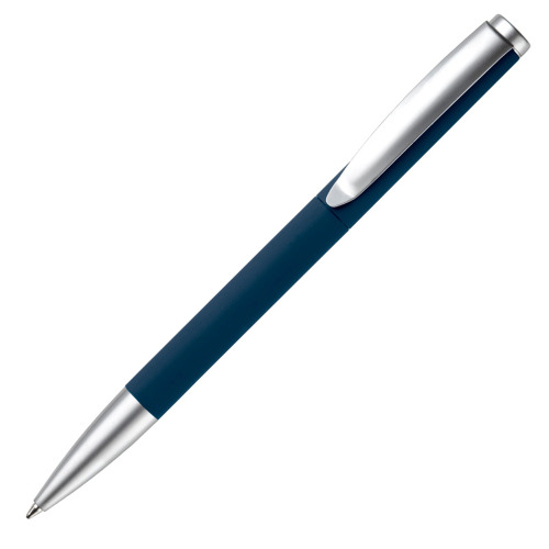 Metalowy długopis Modena miękki dotyk Ciemnoniebieski LT87762-N0010 