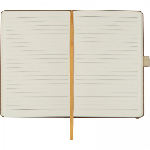 Notatnik A5 w linie ze skóry z recyklingu Brązowy 2274601 (6)