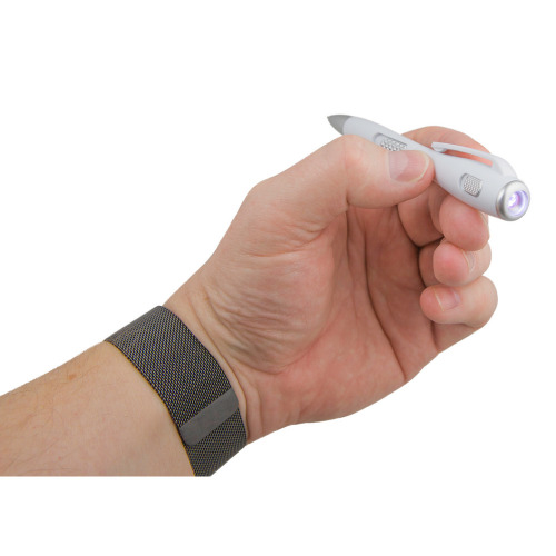 Długopis, lampka LED | Stephen Biały V1475-02B (3)