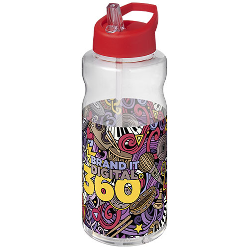 H2O Active® Big Base bidon z dzióbkiem o pojemności 1 litra Czerwony 21017621 (1)