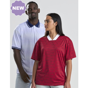 Koszulka Polo Retro Dwukolorowa - Red