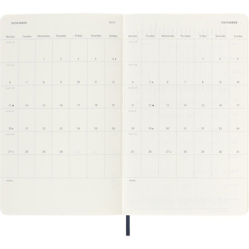 Kalendarz z notatnikiem MOLESKINE ciemnoniebieski VM398-27/2023 (10)