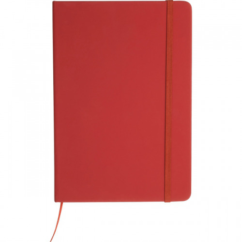 Notatnik A5 w linie z materiałów z recyklingu DOMINIK Czerwony 2526105 (4)