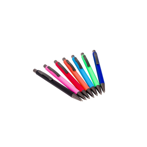 Długopis z wysokiej jakości plastiku i metalu różowy V1696-21 (2)