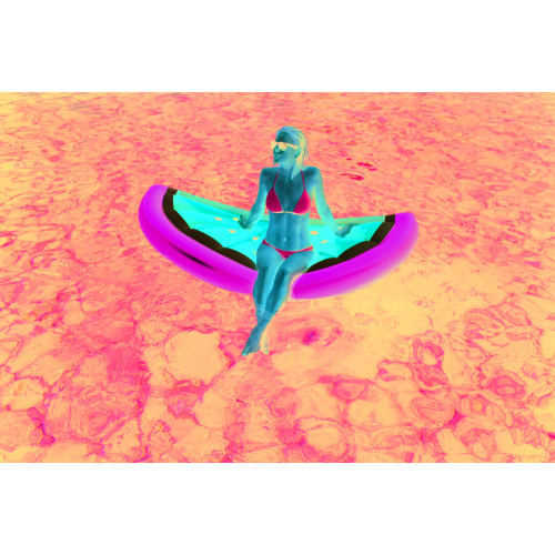 Materac dmuchany Czerwony MO9613-05 (2)