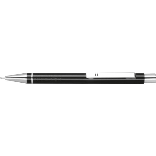 Metalowy długopis półżelowy Almeira czarny 374103 