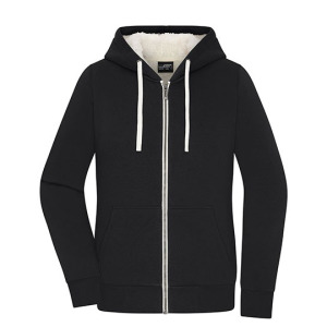 Damska Bluza Rozpinana Z Kapturem Dwuwarstwowa - Navy & Nature