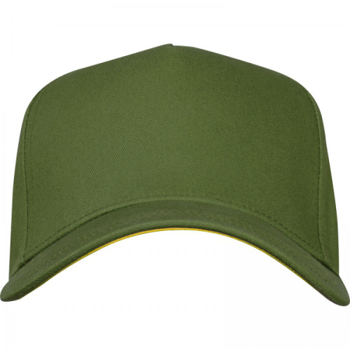 Czapka z daszkiem bawełniana 5 paneli 290 g/m2 AXEL Khaki 5391819 (3)