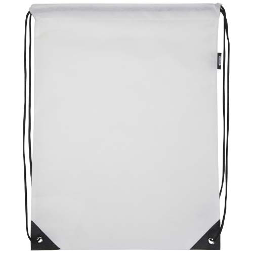 Evergreen torba ściągana sznurkiem o pojemności 5 l z włókiny z recyklingu z certyfikatem GRS Biały 13008001 (2)