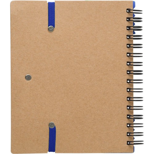 Zestaw do notatek, notatnik, długopis, linijka, karteczki samoprzylepne niebieski V2991-11 (2)