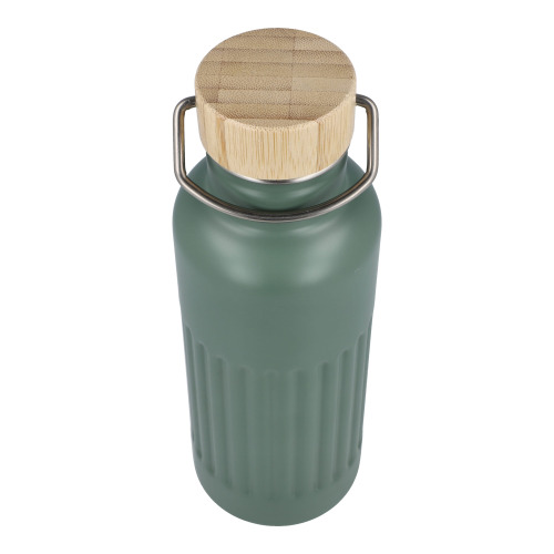 Butelka termiczna ze stali nierdzewnej pochodzącej z recyklingu, 500 ml Oliwkowa zieleń LT98699-N0043 (7)