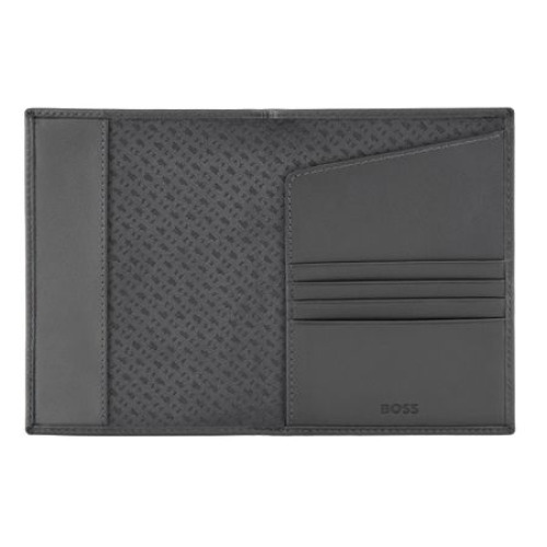 Etui na paszport Double B Saffiano Black Szary HLP526H (4)