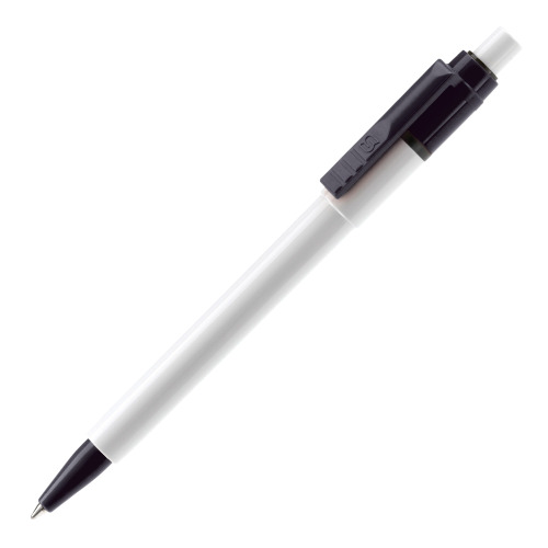 Długopis Baron Colour nieprzezroczysty Biały / czarny LT80900-N0102 