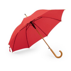 Ekologiczny parasol automatyczny czerwony