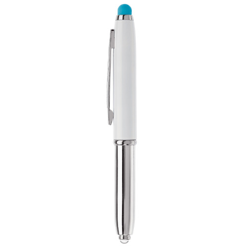 Długopis Stylus Shine+rysik Biały / jasnoniebieski LT87794-N0112 (4)