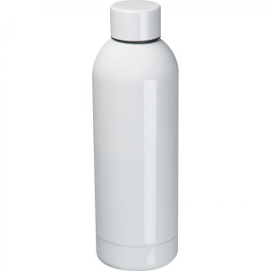 Butelka termiczna stalowa 550 ml ze stali z recyklingu SARA Biały