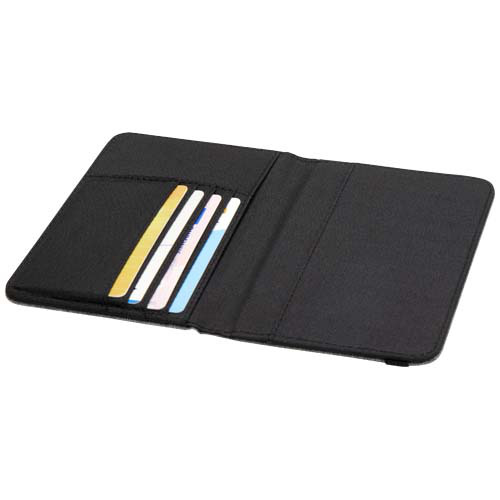 Ross etui na paszport RPET RFID wykonane z materiałów z recyklingu z certyfikatem GRS Szary melanż 13005880 (4)