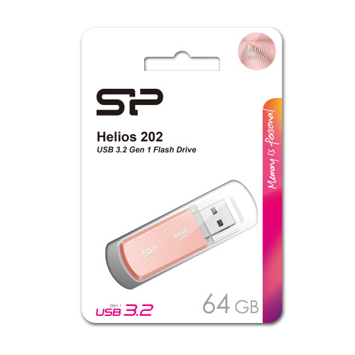 Pendrive Silicon Power HELIOS 202, 3.2 Gen 1, 256GB Różowy EG833811 64GB (1)