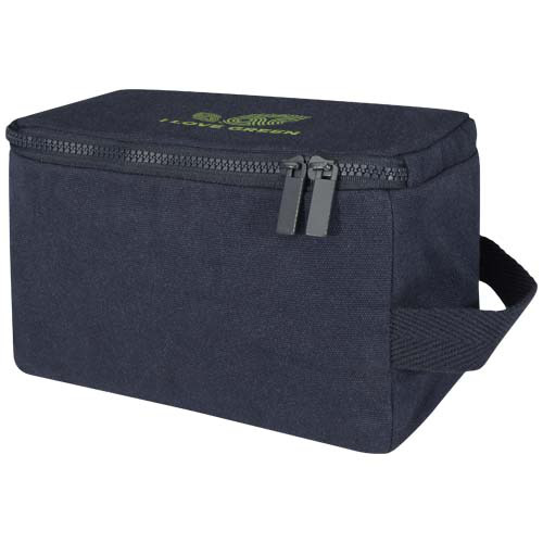 Organizer na przybory toaletowe z materiałów recyklingowanych Pack 500 g/m² Aware™  Granatowy 12074655 (1)