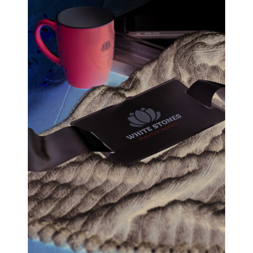 Flanelowy koc z przędzy Szary MO9363-07 (3)