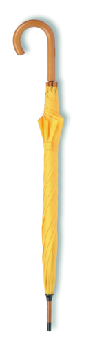 Parasol z drewnianą rączką żółty KC5132-08 (1)