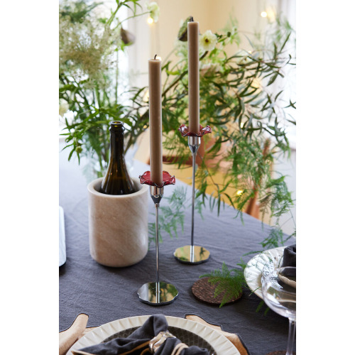 Osłonki na świecę VIVA 2-szt, bordowy Bordowy 5018514- (2)