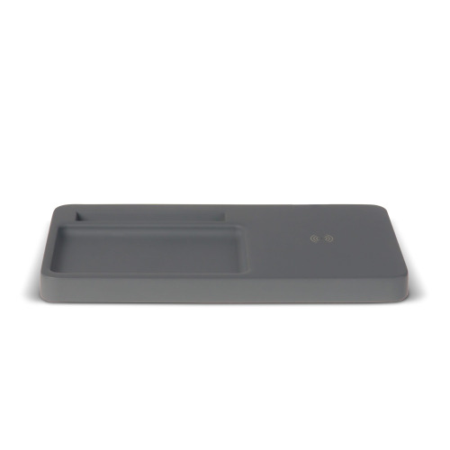 Limestone Desk organizer with wireless charger 5W Szary LT95045-N0061 (1)