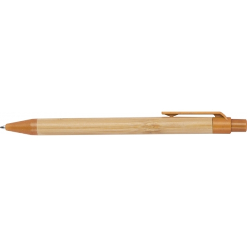 Długopis bambusowy Halle pomarańczowy 321110 (1)