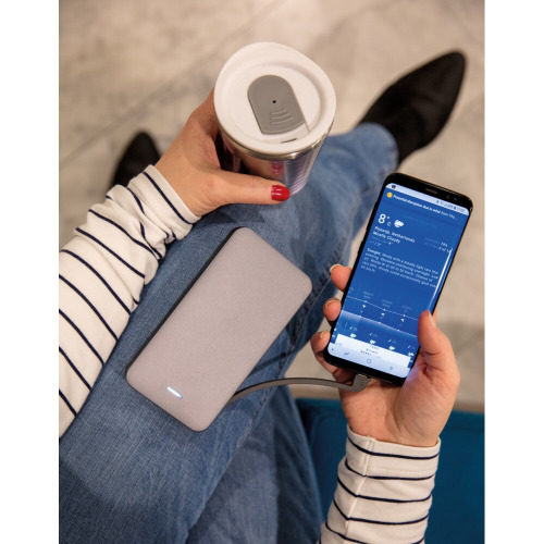 Power bank 10000 mAh, licencja MFi Srebrny P324.574 (9)