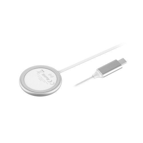 Magnetyczna ładowarka bezprzewodowa 10W Srebrny V0166-32 (4)