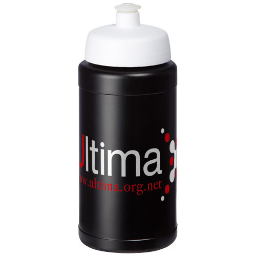 Bidon Baseline® Plus o pojemności 500 ml z wieczkiem sportowym Czarny 21068812 (1)