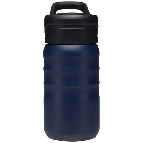Bidon sportowy Knox o pojemności 350 ml, wykonana ze stali nierdzewnej z podwójnymi ściankami i materiału pochodzącego z recy Granatowy 10095255 (2)
