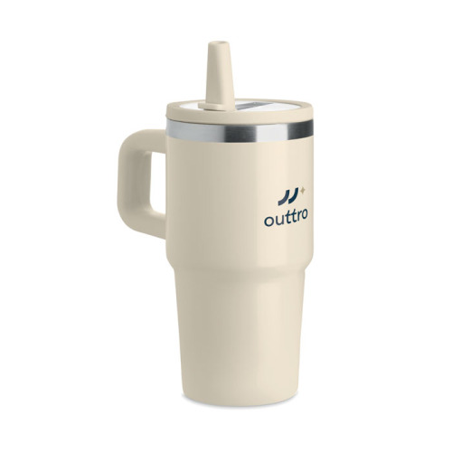 Kubek dwuścienny 500 ml Bezowy MO3170-13 (4)