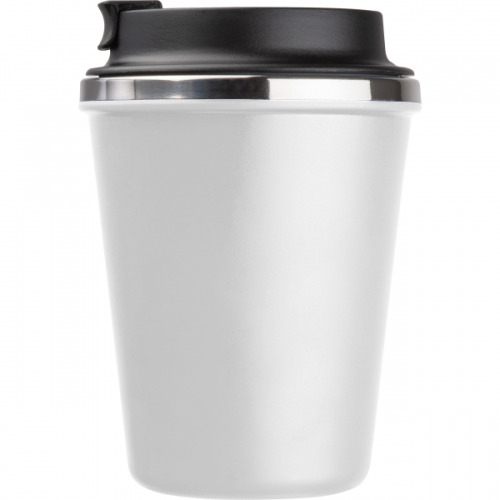 Kubek termiczny 350 ml z powłoką z recyklingu METODY Biały 8496206 (4)