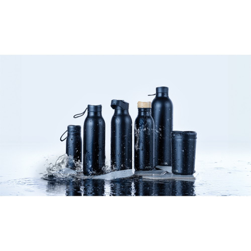 Butelka sportowa 600 ml Avira Alcor, stal nierdzewna z recyklingu Czarny P438.061 (6)