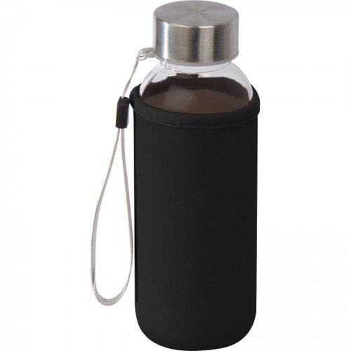 Butelka szklana z pokrowcem 300 ml LOTTE Czarny 6098503 (1)