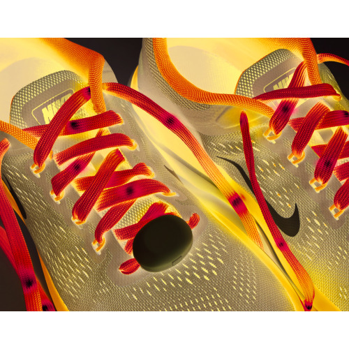 Świecące sznurówki Granatowy MO9097-04 (2)