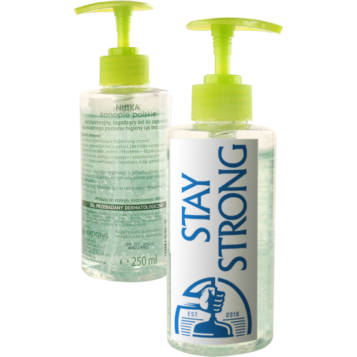 Żel antybakteryjny 250ml Nutka Biały SG930125 