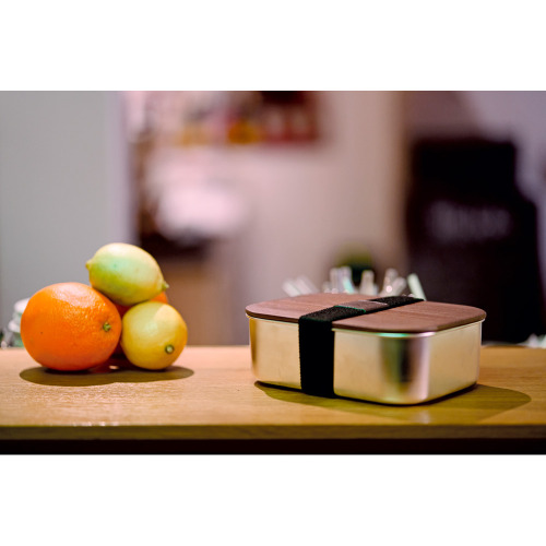 Lunch box ze stalowy z recyklingu PUERTO BANUS MoLu 1000 ml Szary 398407 (12)