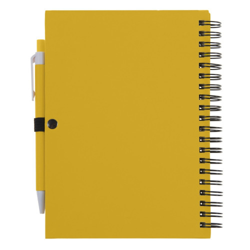 Notatnik z długopisem żółty V2795-08 (2)