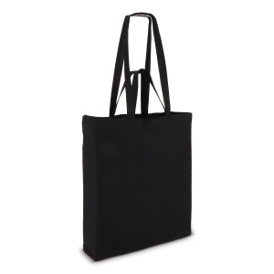 Torba bawełniana OEKO-TEX® 38 x 10 x 42 cm 140 g/m² Czarny