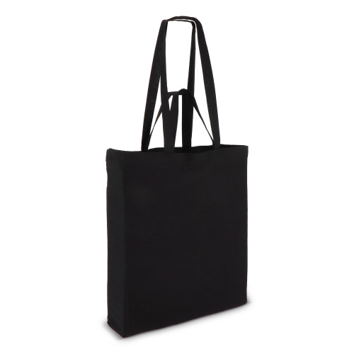 Torba bawełniana OEKO-TEX® 38 x 10 x 42 cm 140 g/m² Czarny LT95383-N0002 