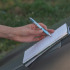 Długopis plastikowy transparentny JASMIN Jasnoniebieski 1255224 (6) thumbnail