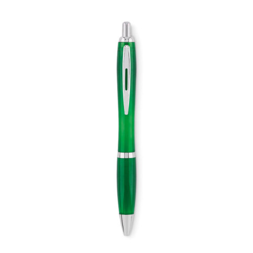 Długopis z RPET przezroczysty zielony MO6409-24 (2)
