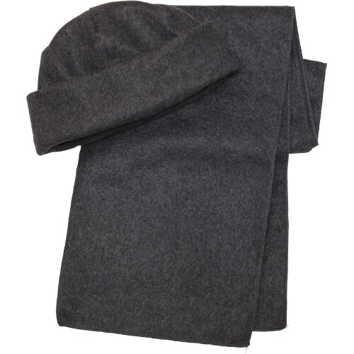 Zestaw zimowy, czapka i szalik szary V7011-19 (1)
