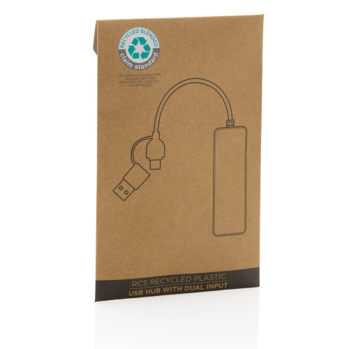 Hub USB 2.0 z USB C RABS Czarny P308.261 (7)